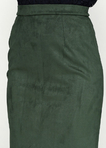 Зеленая кэжуал однотонная юбка Olsa карандаш