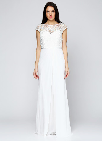 Белое вечернее платье Luxuar однотонное