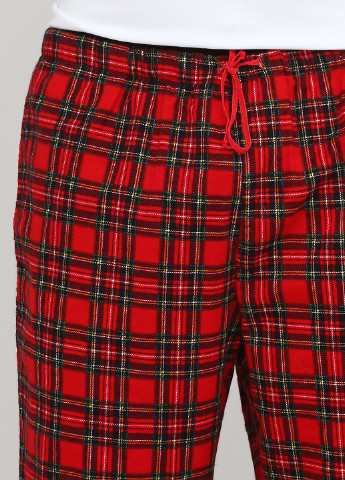 Піжама (лонгслів, брюки) Signature лонгслив + брюки малюнок червона домашня трикотаж, бавовна