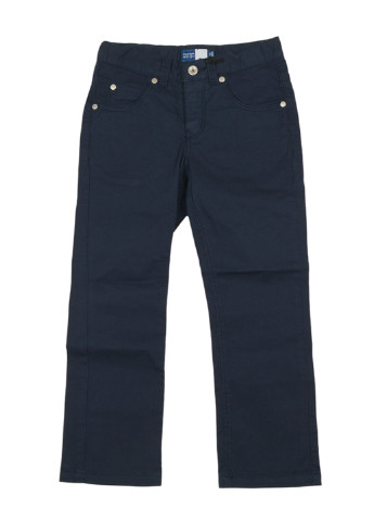 Синие кэжуал демисезонные брюки со средней талией Papermoon