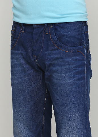 Темно-синие демисезонные регюлар фит джинсы Pepe Jeans