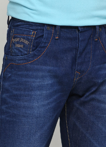 Темно-синие демисезонные регюлар фит джинсы Pepe Jeans