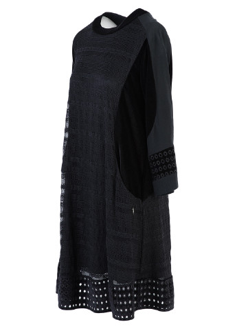 Черное кэжуал платье оверсайз Trussardi Jeans однотонное