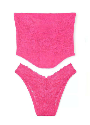 Розовый демисезонный комплект (бюстгальтер, трусики) Victoria's Secret