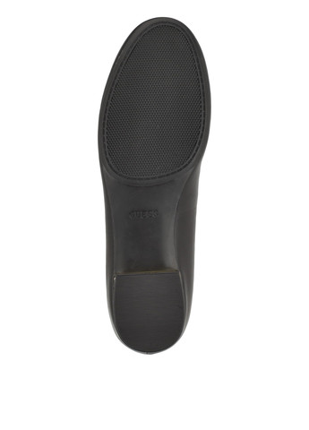 Женские балетки Guess | чёрные однотонные логотип натуральная кожа (305782436)