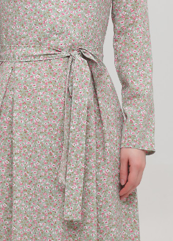 Оливкова кежуал сукня а-силует Podium з квітковим принтом