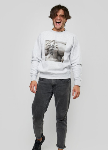 Серый свитшот мужской YAPPI (198688756)