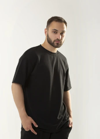Чорний літній костюм чоловічий 'player'oversize річний (футболка + шорти) чорний Intruder