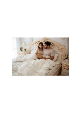 Постільна білизна Сатин Corner Moko White 143х210х2 - Сімейний (2200001484528) Mirson (254077829)