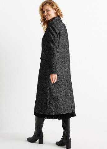 Черное демисезонное Пальто однобортное C&A