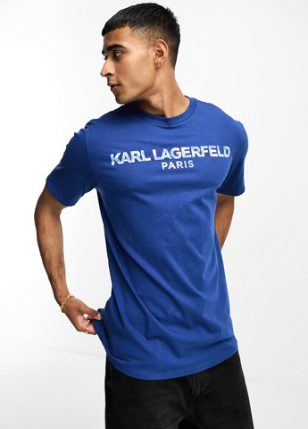 Синяя футболка Karl Lagerfeld