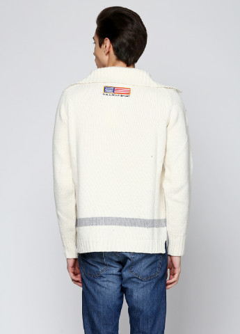 Белый демисезонный свитер Polo Sport
