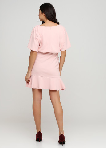 Светло-розовое кэжуал платье Boohoo однотонное
