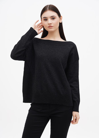 Черный демисезонный свитер Comma
