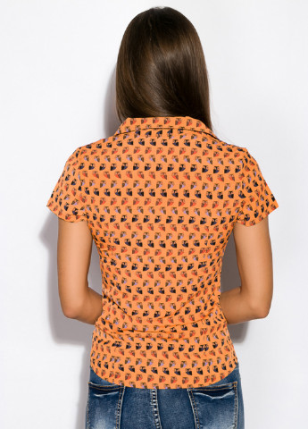 Оранжевая летняя блуза Time of Style