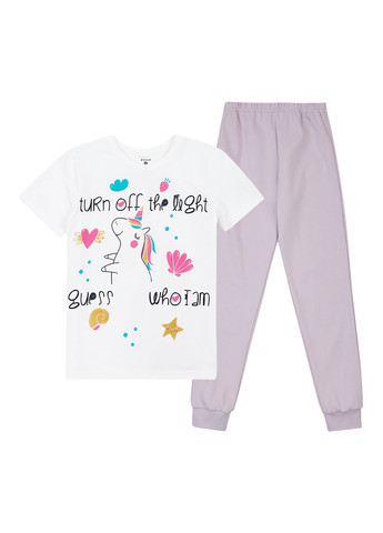 Комбинированная всесезон пижама (футболка, брюки) футболка + брюки Garnamama