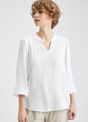 Белая летняя блуза DeFacto