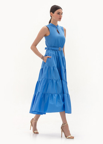 Блакитна вечірня сукня BGL однотонна