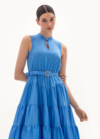 Блакитна вечірня сукня BGL однотонна