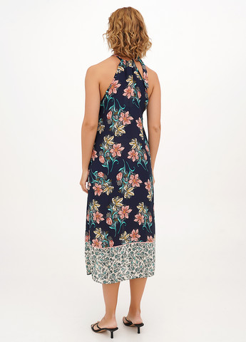 Синя кежуал сукня а-силует Vicolo з квітковим принтом