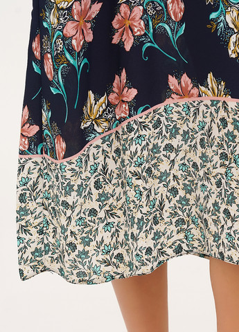 Синя кежуал сукня а-силует Vicolo з квітковим принтом