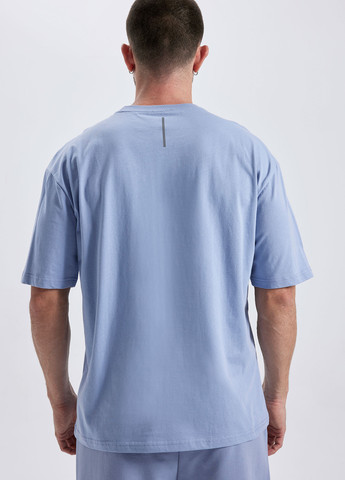 Светло-синяя футболка DeFacto