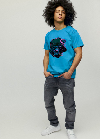 Світло-синя футболка чоловіча YAPPI