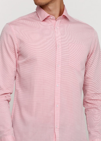 Розовая кэжуал рубашка в полоску Rodier