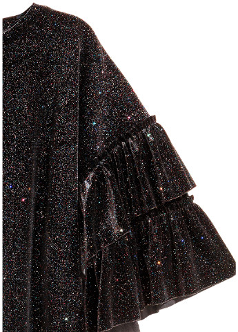 Черное кэжуал платье H&M меланжевое