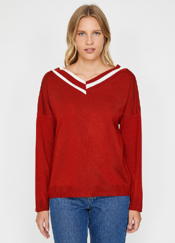 Темно-червоний демісезонний пуловер пуловер KOTON