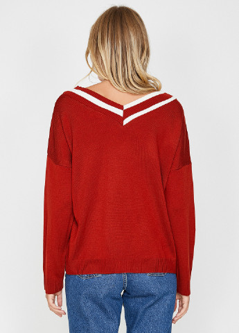 Темно-красный демисезонный пуловер пуловер KOTON
