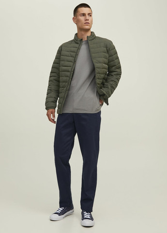 Оливкова (хакі) демісезонна куртка Jack & Jones