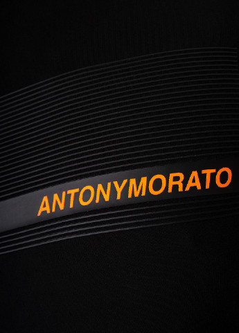 Черный демисезонный кэжуал лонгслив Antony Morato однотонный