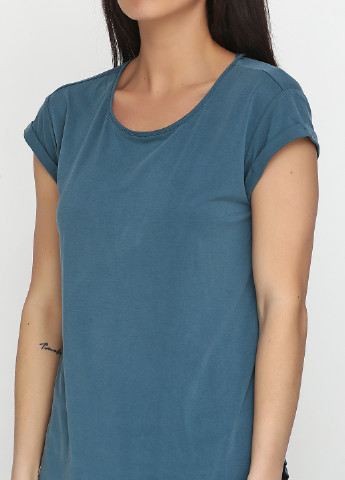Серо-синяя летняя футболка MBYM