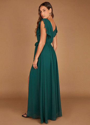 Смарагдова святковий сукня кльош SHEIN однотонна