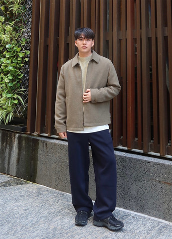 Серо-зеленая демисезонная куртка куртка-пиджак Uniqlo