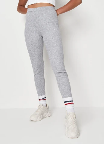 Серые демисезонные леггинсы Missguided