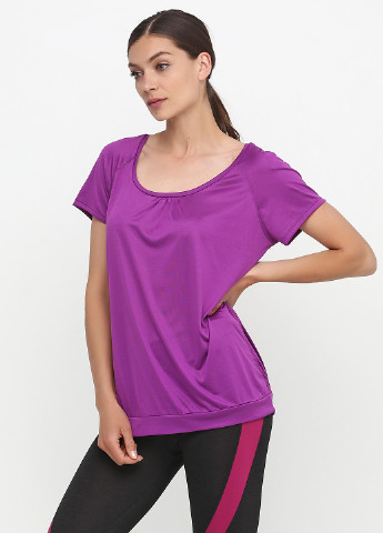 Фиолетовая летняя футболка с коротким рукавом C&A