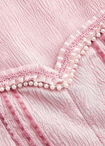 Розовое кэжуал платье клеш SHEIN однотонное