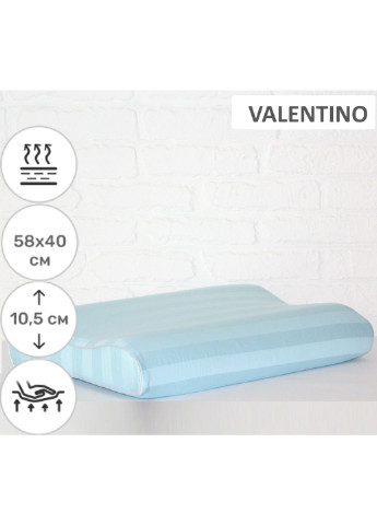 Подушка ортопедична №6022 Noble stripe Valentino Aero 58х40х10.5 (2200003261257) No Brand (254012655)