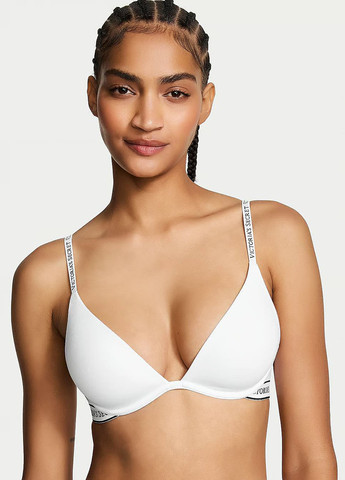 Белый демисезонный комплект (бюстгальтер, трусики) Victoria's Secret