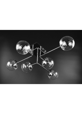 Люстра стельова на 6 лампочок 2693/6-cl Хром 21х72х78 см. Sunnysky (253629223)