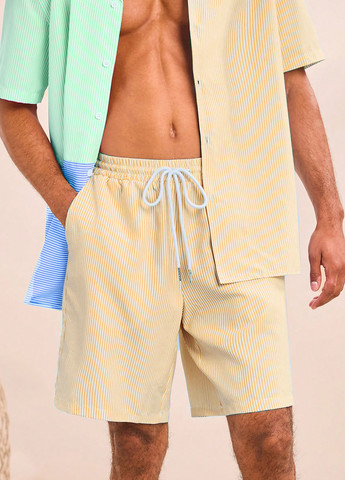 Комбінований літній костюм (сорочка, шорти) з шортами, з сорочкою SHEIN