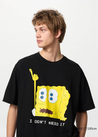 Черная футболка Uniqlo