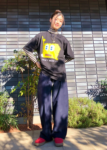 Черная футболка Uniqlo