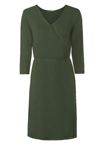 Темно-зелена кежуал сукня на запах Esmara однотонна