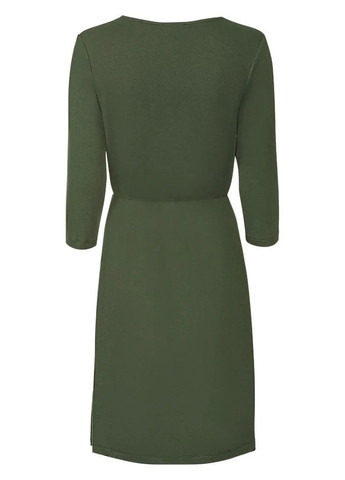 Темно-зелена кежуал сукня на запах Esmara однотонна