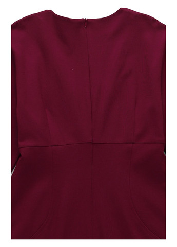 Бордова ділова сукня а-силует Slacks & Co. однотонна