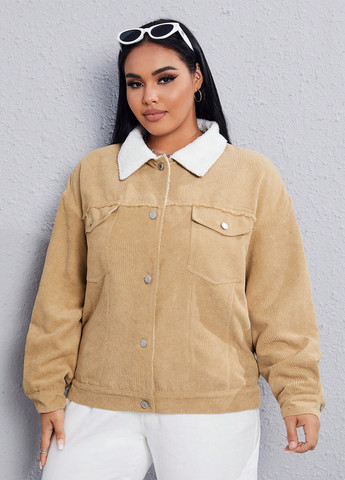 Песочная демисезонная куртка SHEIN