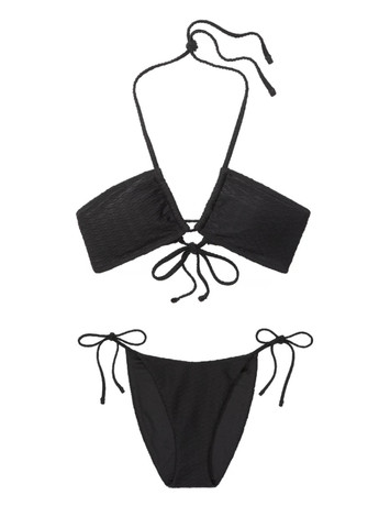 Чорний літній купальник (ліф, труси) роздільний Victoria's Secret